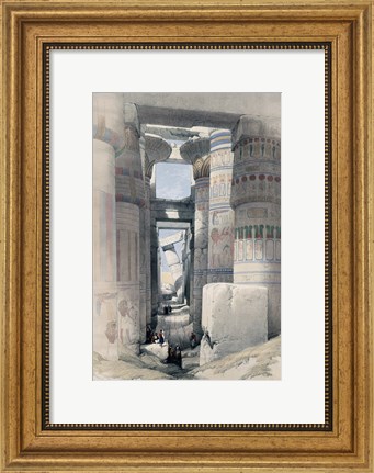 Framed Temple of Karnacs Egypt Print