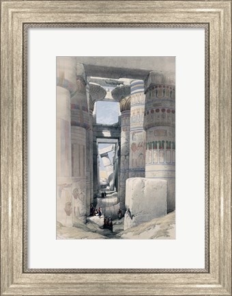 Framed Temple of Karnacs Egypt Print