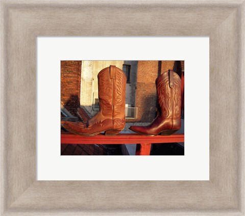 Framed Cowboy Boots Print