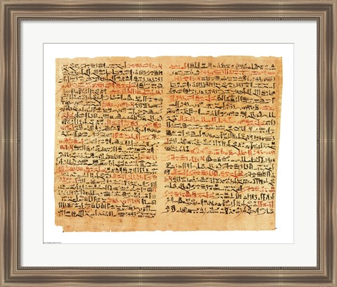 Framed Edwin Smith Papyrus Print