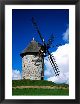 Framed Low angle view of a traditional windmill, Skerries Mills Museum, Skerries, County Dublin, Ireland Print