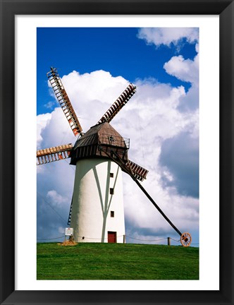 Framed Low view of a windmill, Skerries, County Dublin, Ireland Print