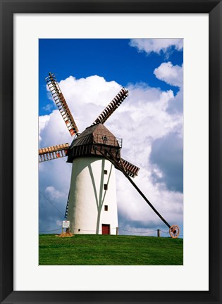 Framed Low view of a windmill, Skerries, County Dublin, Ireland Print