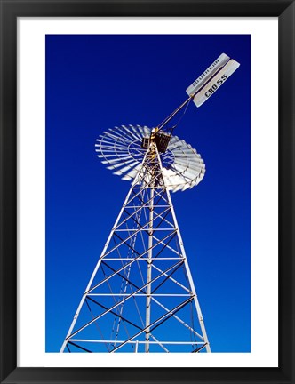 Framed Low angle view of a windmill Print