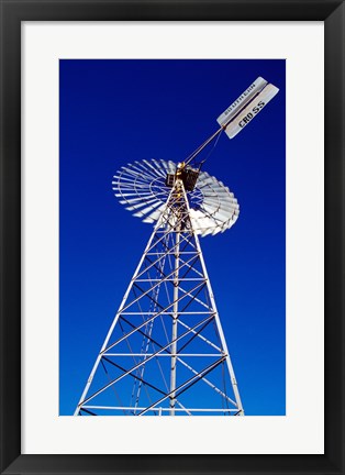 Framed Low angle view of a windmill Print