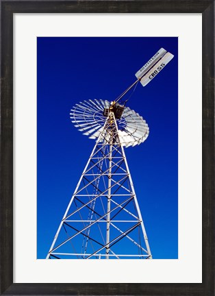 Framed Low angle view of a windmill Print