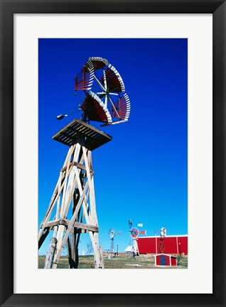 Framed American Wind Power Center, Lubbock, Texas, USA Print