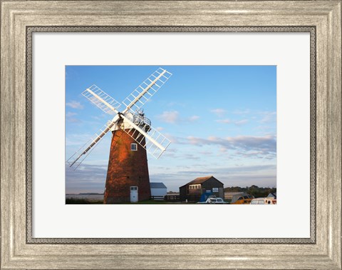 Framed Drainage windmill, Horsey Windpump, Horsey, Norfolk, East Anglia, England Print