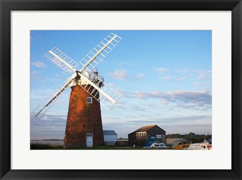 Framed Drainage windmill, Horsey Windpump, Horsey, Norfolk, East Anglia, England Print