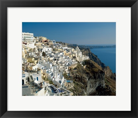 Framed Thira (Fira), Cyclades Islands, Greece Print
