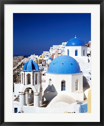 Framed Santorini, Oia , Cyclades Islands, Greece Print