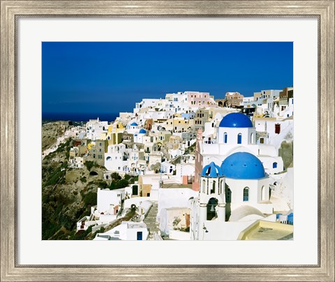 Framed Santorini, Oia, Cyclades Islands, Greece Print