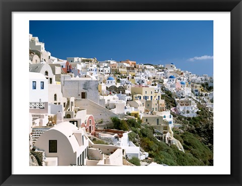 Framed Santorini, Oia, Cyclades Islands, Greece Print