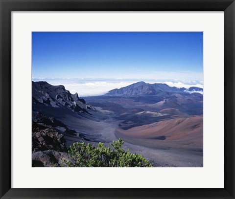 Framed Haleakala Crater Haleakala National Park Maui Hawaii, USA Print