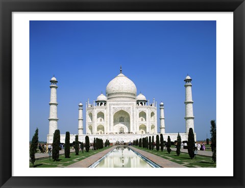 Framed Facade of the Taj Mahal, Agra, Uttar Pradesh, India Print