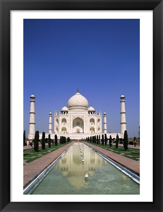 Framed Taj Mahal, Agra, India Reflection Print