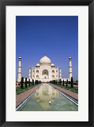 Framed Taj Mahal, Agra, India Reflection Print