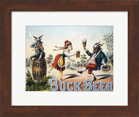 Framed Bock Beer Print