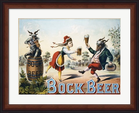 Framed Bock Beer Print