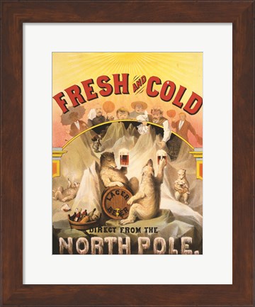 Framed North Pole Lager Print