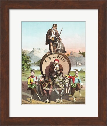 Framed H&amp;J Lager Beer Print