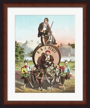 Framed H&amp;J Lager Beer Print