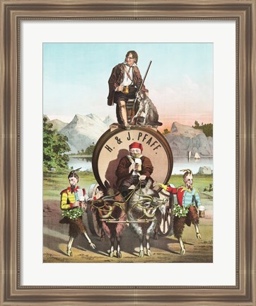 Framed H&amp;J Lager Beer Print