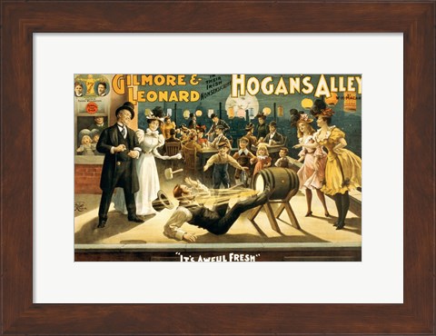 Framed Hogan&#39;s Alley Beer Print