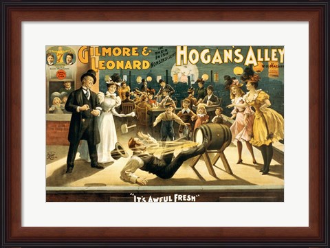 Framed Hogan&#39;s Alley Beer Print