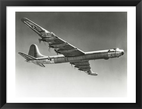 Framed Low angle view of a fighter plane in flight, Convair B-36D Print