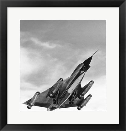 Framed Low angle view of a bomber plane in flight, B-58 hustler Print