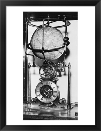 Framed American clock built in 1880 from the James Arthur Collection of Clocks and Watches, New York University Print