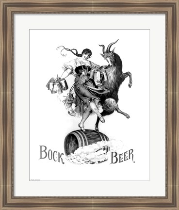 Framed Bock Beer Dance Print