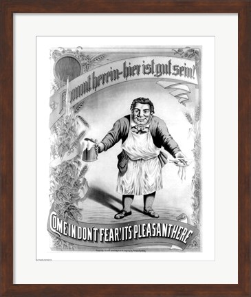 Framed Come in Don&#39;t Fear! It&#39;s Plesant Here Print