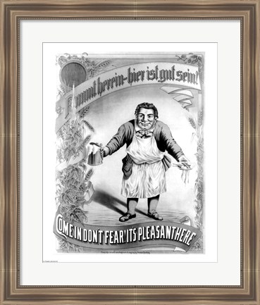 Framed Come in Don&#39;t Fear! It&#39;s Plesant Here Print