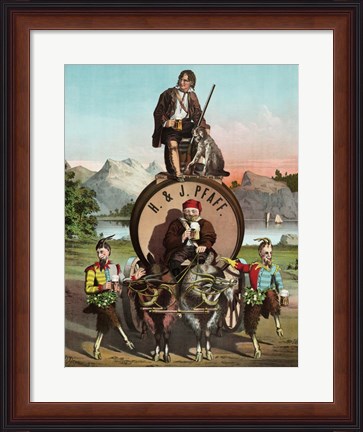 Framed Lager Beer Print