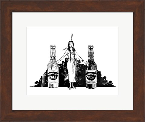 Framed Minniehaha Beer Print