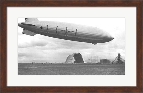 Framed Zeppelin - B&amp;W Print