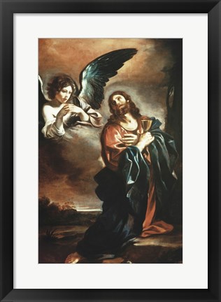 Framed Christ in Gethsemane Giovanni Francesco Barbieri Guercino (1591-1666/Italian) Print