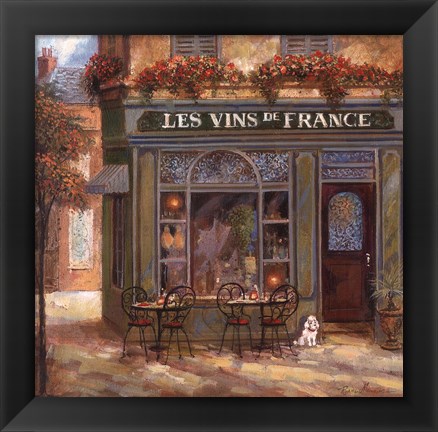 Framed Wine Shop Print