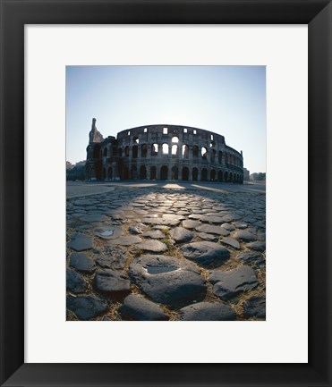 Framed Low angle view of an old ruin, Colosseum, Rome, Italy Print