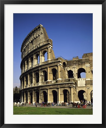 Framed Low angle view of a coliseum, Colosseum, Rome, Italy Vertical Print