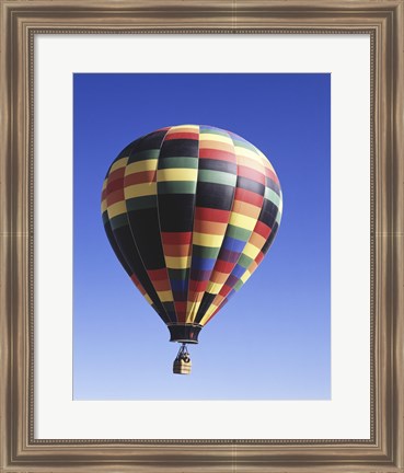 Framed Low angle view of a hot air balloon rising, Albuquerque, New Mexico, USA Print