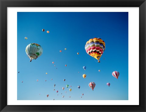 Framed Hot Air Balloons in New Mexico Print