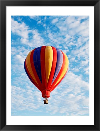 Framed hot air balloon in the sky, Albuquerque, New Mexico, USA Print