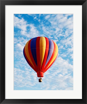 Framed hot air balloon in the sky, Albuquerque, New Mexico, USA Print