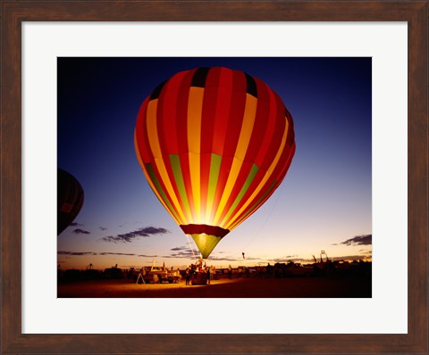 Framed Low angle view of a hot air balloon taking off, Albuquerque, New Mexico, USA Print