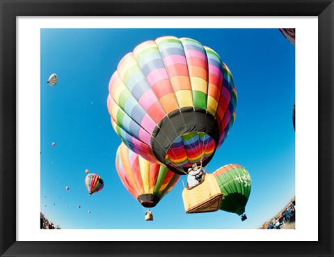 Framed Goodbye Hot Air Balloons! Print