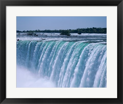 Framed Close-up of a waterfall, Niagara Falls, Ontario, Canada Print