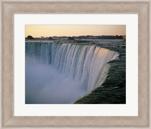 Framed High angle view of a waterfall, Niagara Falls, Ontario, Canada Print